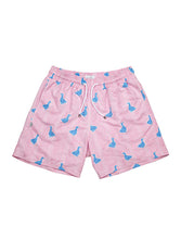 Load image into Gallery viewer, Pink Watercolor Blue Duck