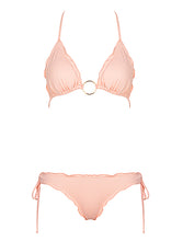 Load image into Gallery viewer, Salmon Frou Frou Bikini