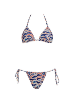 Load image into Gallery viewer, Zebra Lines Triangle Bikini
