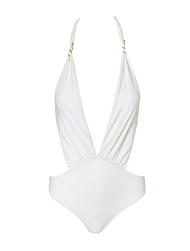 Monokini with snake - White