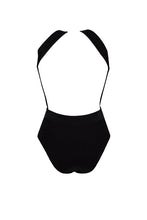 Load image into Gallery viewer, Black Cross Halter Wrap Swimsuit
