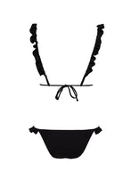 Load image into Gallery viewer, Black Ruffles Bikini
