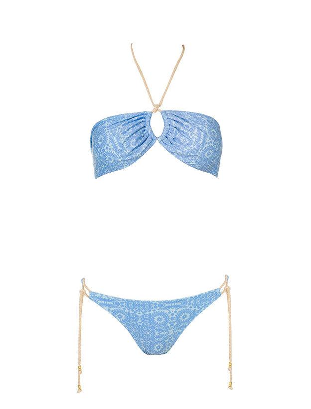 Two Side Bikini - Aqua Print