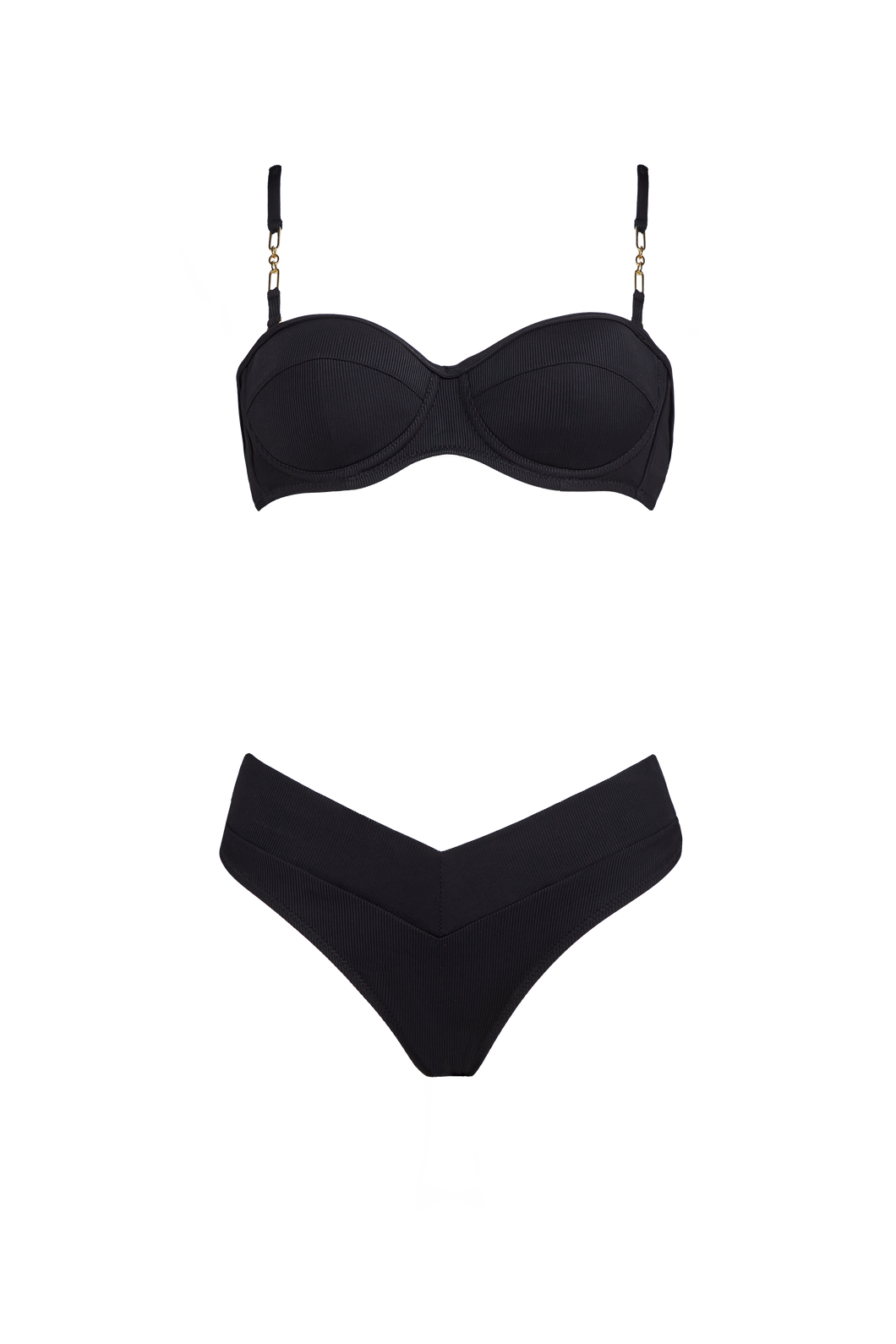 Black Rip Bandeau - Bikini