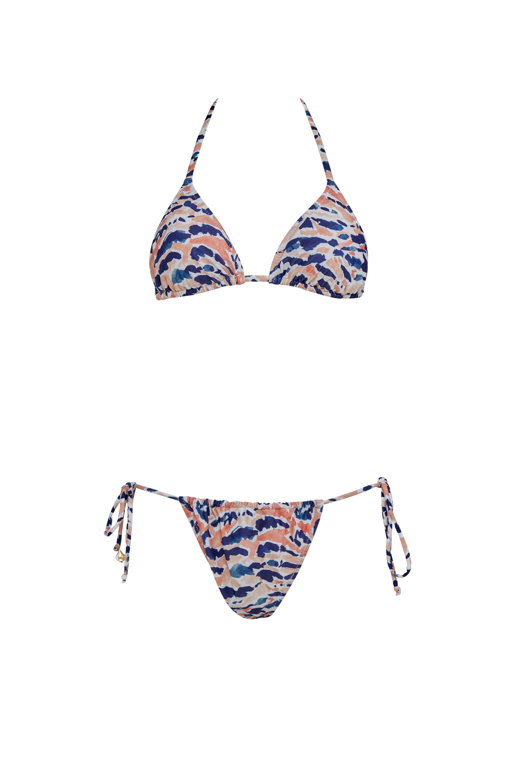 Zebra Lines Triangle Bikini