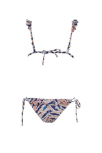 Load image into Gallery viewer, Zebra Lines Print Ruffles Bikini
