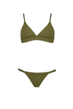 Load image into Gallery viewer, Mini Triangle Bikini - Khaki Pike
