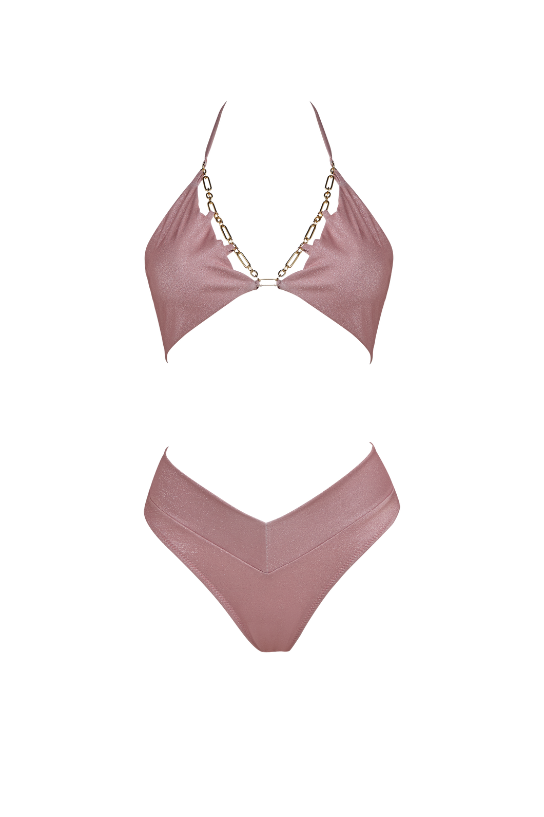Pink Lurex Glow Bikini