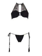 Load image into Gallery viewer, Transparent Neck Bandeau - Black
